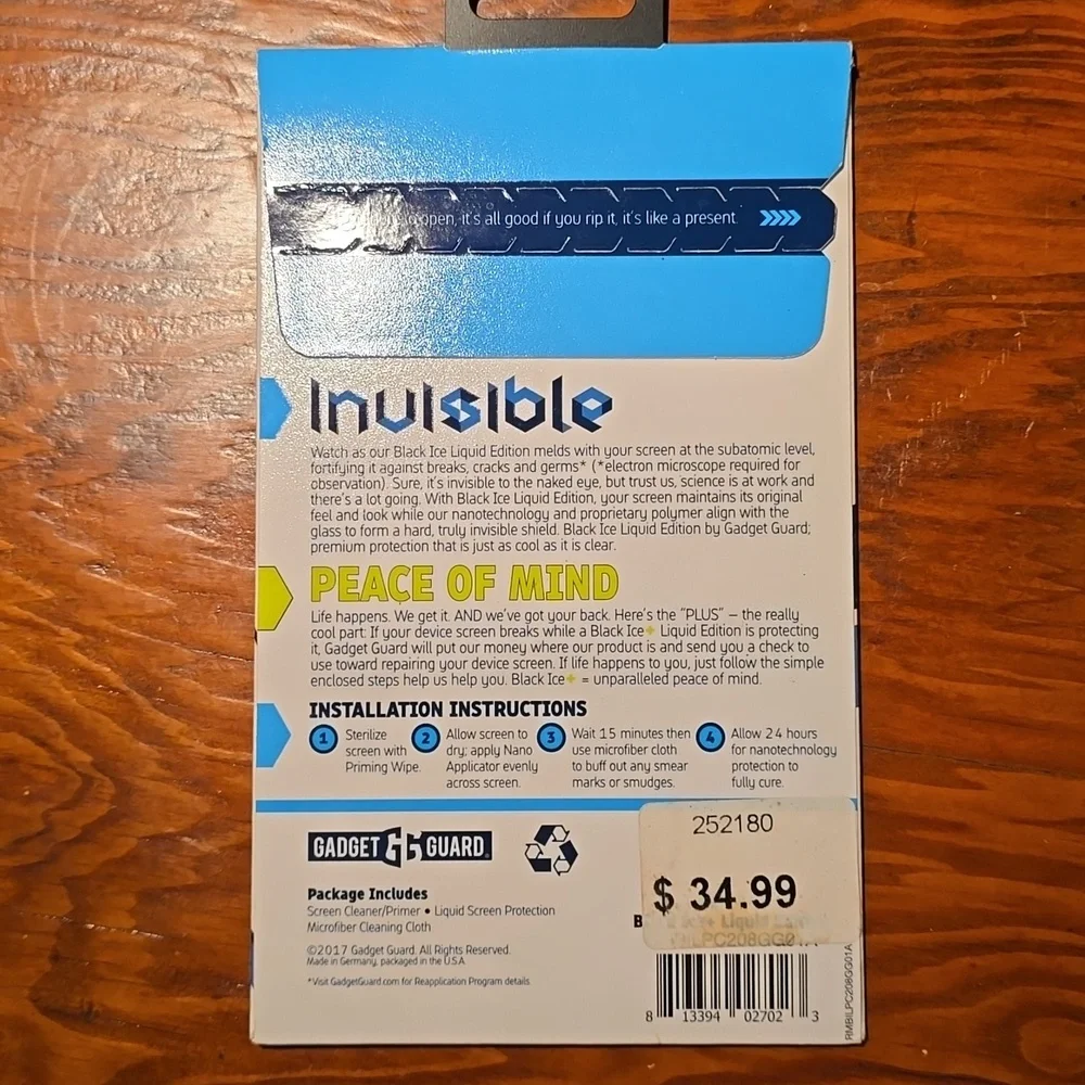 Black Ice Liquid Edition Screen Protector